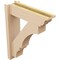 Ekena Millwork 5 1/2-in W x 18-in D x 22-in H Balboa Trad Rough Cedar Woodgrain TimberThane Outlooker, Primed Tan OUTUR055X18X22BOA04RCPR - alternate 3